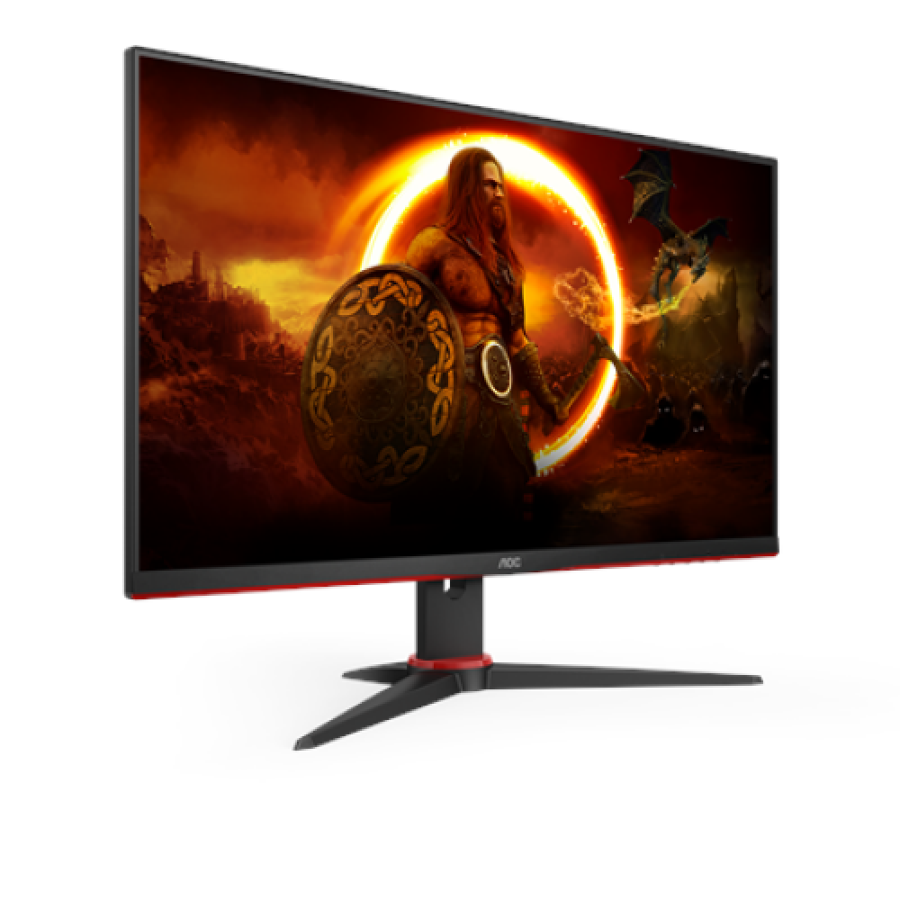 AOC , Gaming Monitor , 24G2SAE/BK , 24 , VA , FHD , 16:9 , 165 Hz , 4 ms , 1920 x 1080 , 350 cd/m² , HDMI ports quantity 2 , Black/Red , Warranty 36 month(s)