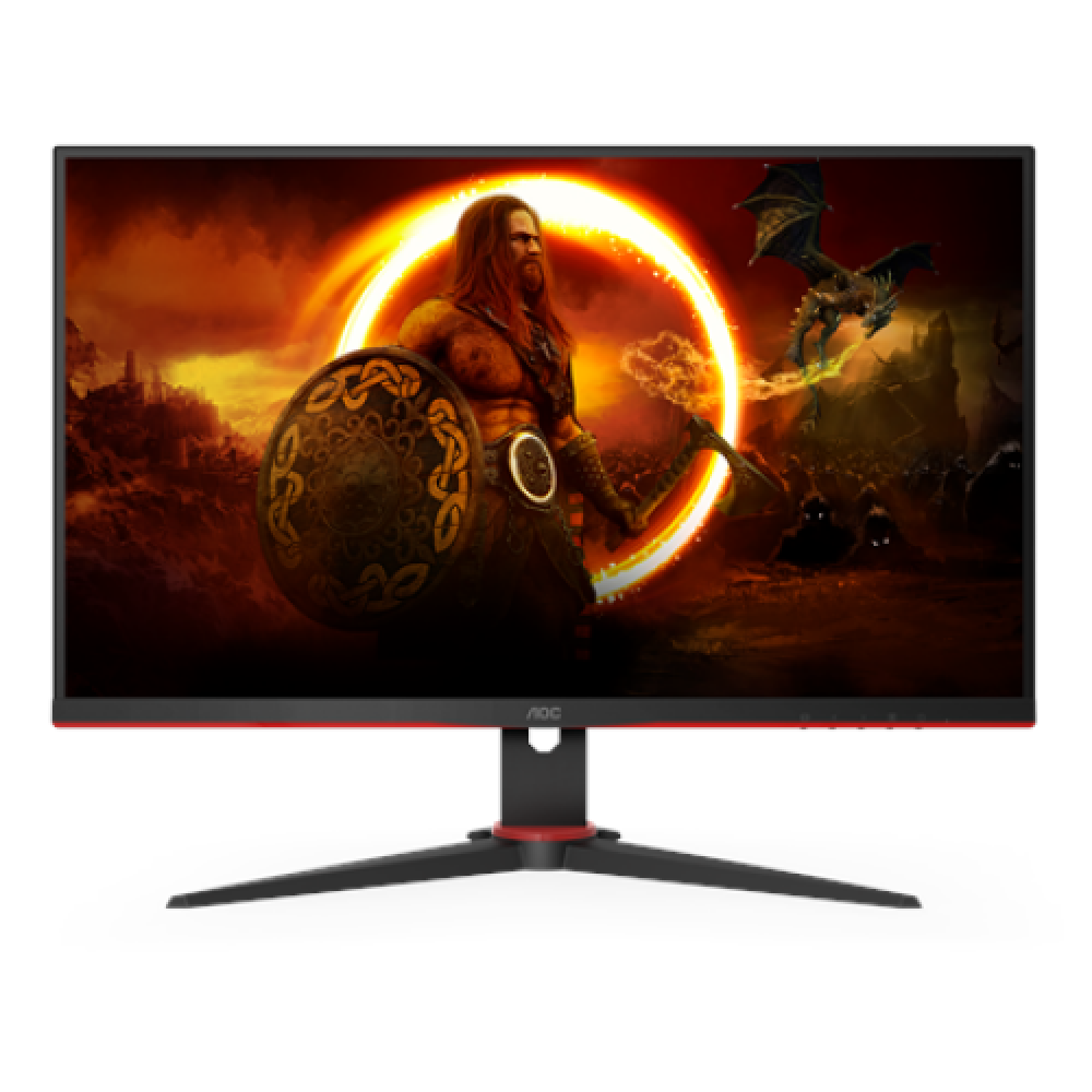 AOC , Gaming Monitor , 24G2SAE/BK , 24 , VA , FHD , 16:9 , 165 Hz , 4 ms , 1920 x 1080 , 350 cd/m² , HDMI ports quantity 2 , Black/Red , Warranty 36 month(s)