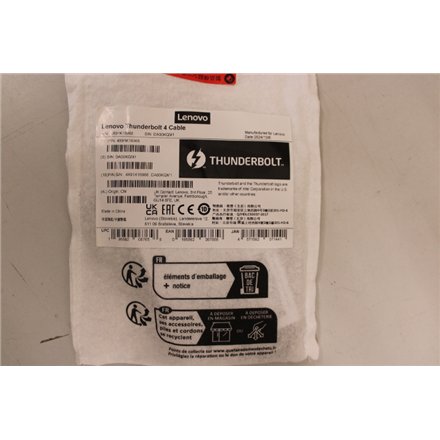 SALE OUT. Lenovo Thunderbolt 4 Cable 0.7m , Lenovo , Thunderbolt 4 Cable , UNPACKED