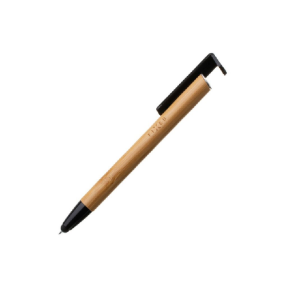 Fixed , Pen With Stylus and Stand , 3 in 1 , Pencil , Stylus for capacitive displays; Stand for phones and tablets , Bamboo