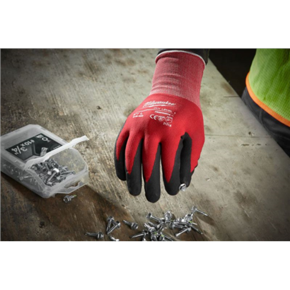 Milwaukee , Safety gloves (XL/10 size), 12 pairs