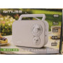 SALE OUT. Muse M-051RW Portable Radio , Muse Portable Radio , M-051RW , AUX in , White , DAMAGED PACKAGING