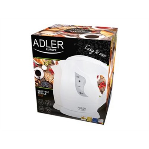 Adler , Kettle , AD 08 b , Standard , 850 W , 1 L , Plastic , 360° rotational base , Beige