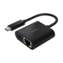 Belkin , USB-C to Ethernet + Charge Adapter , INC001btBK
