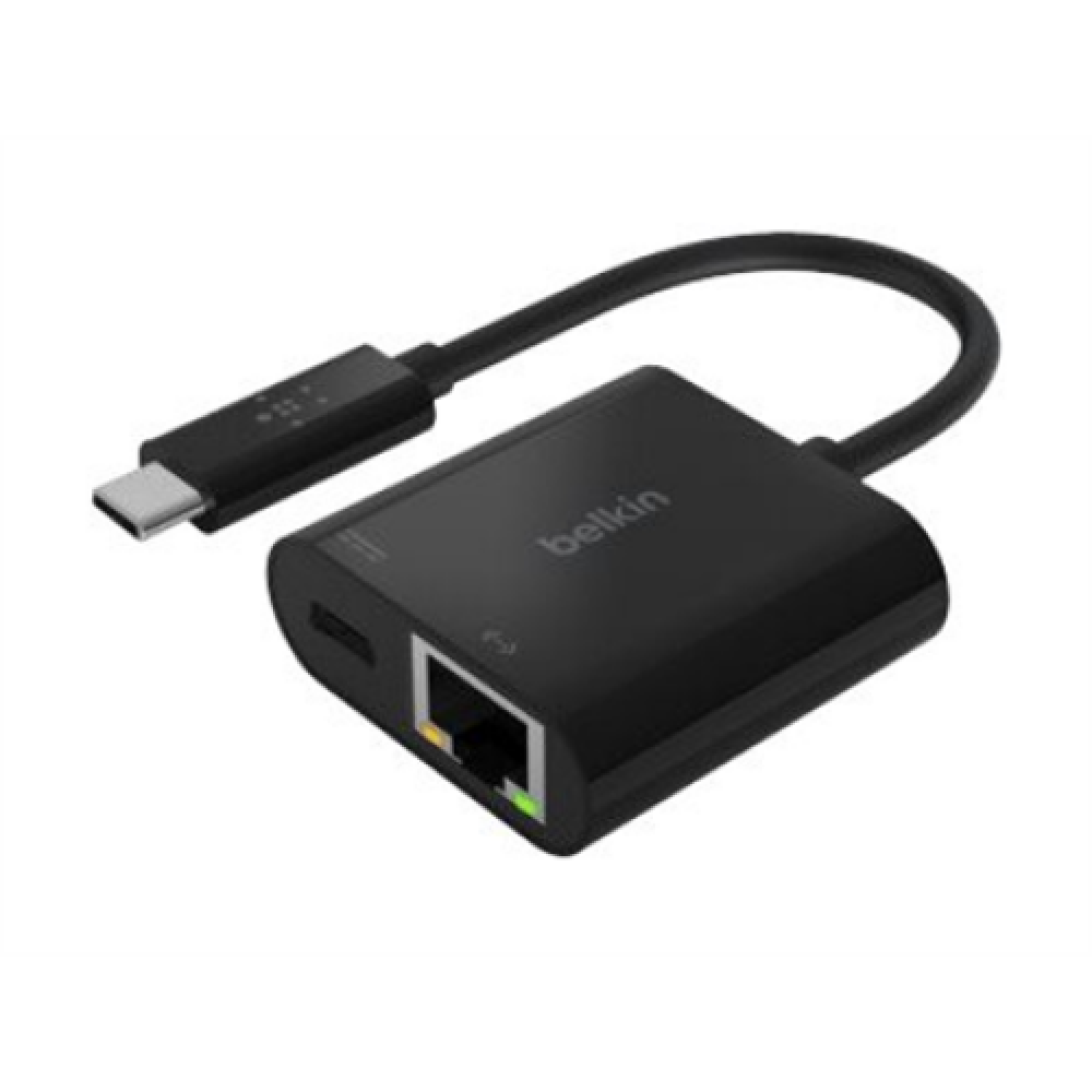 Belkin , USB-C to Ethernet + Charge Adapter , INC001btBK