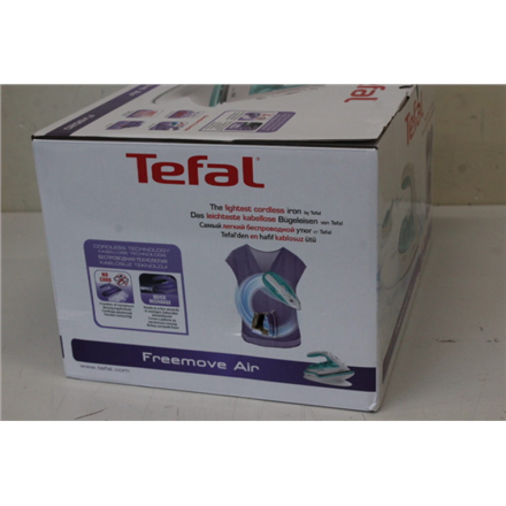 SALE OUT. Tefal FV6520E0 Freemove Air Wireless Steam Iron, Water tank 0.25l, Continuous Steam 25g, 2400W, 115g Steam Boost, Cordless technol , TEFAL , Freemove Air Wireless Steam Iron , FV6520 , Steam Iron , 2400 W , Water tank capacity 250 ml , Continuou