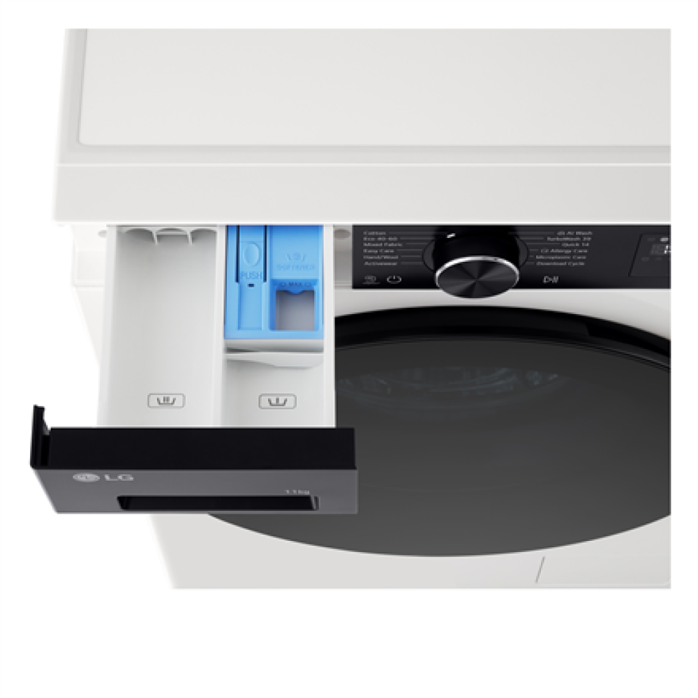 LG Washing machine , F4X5011THB , Energy efficiency class A , Front loading , Washing capacity 11 kg , 1400 RPM , Depth 57 cm , Width 60 cm , Display , LED , Steam function , Direct drive , Wi-Fi , White