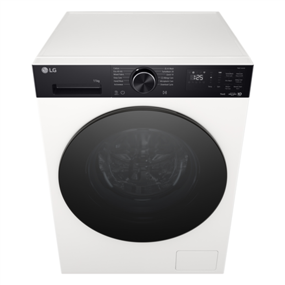 LG Washing machine , F4X5011THB , Energy efficiency class A , Front loading , Washing capacity 11 kg , 1400 RPM , Depth 57 cm , Width 60 cm , Display , LED , Steam function , Direct drive , Wi-Fi , White