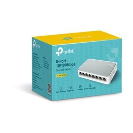 TP-LINK , Switch , TL-SF1008D , Unmanaged , Desktop , 10/100 Mbps (RJ-45) ports quantity 8 , Power supply type External