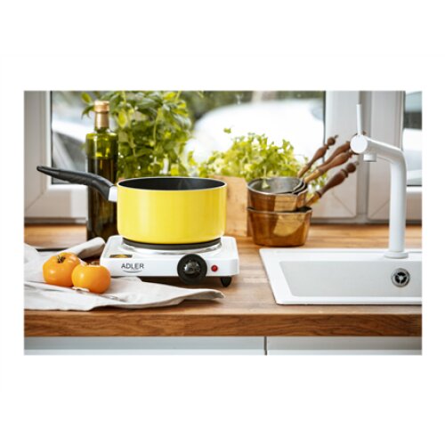 Adler , Free standing table hob , AD 6503 , Number of burners/cooking zones 1 , Electric , White