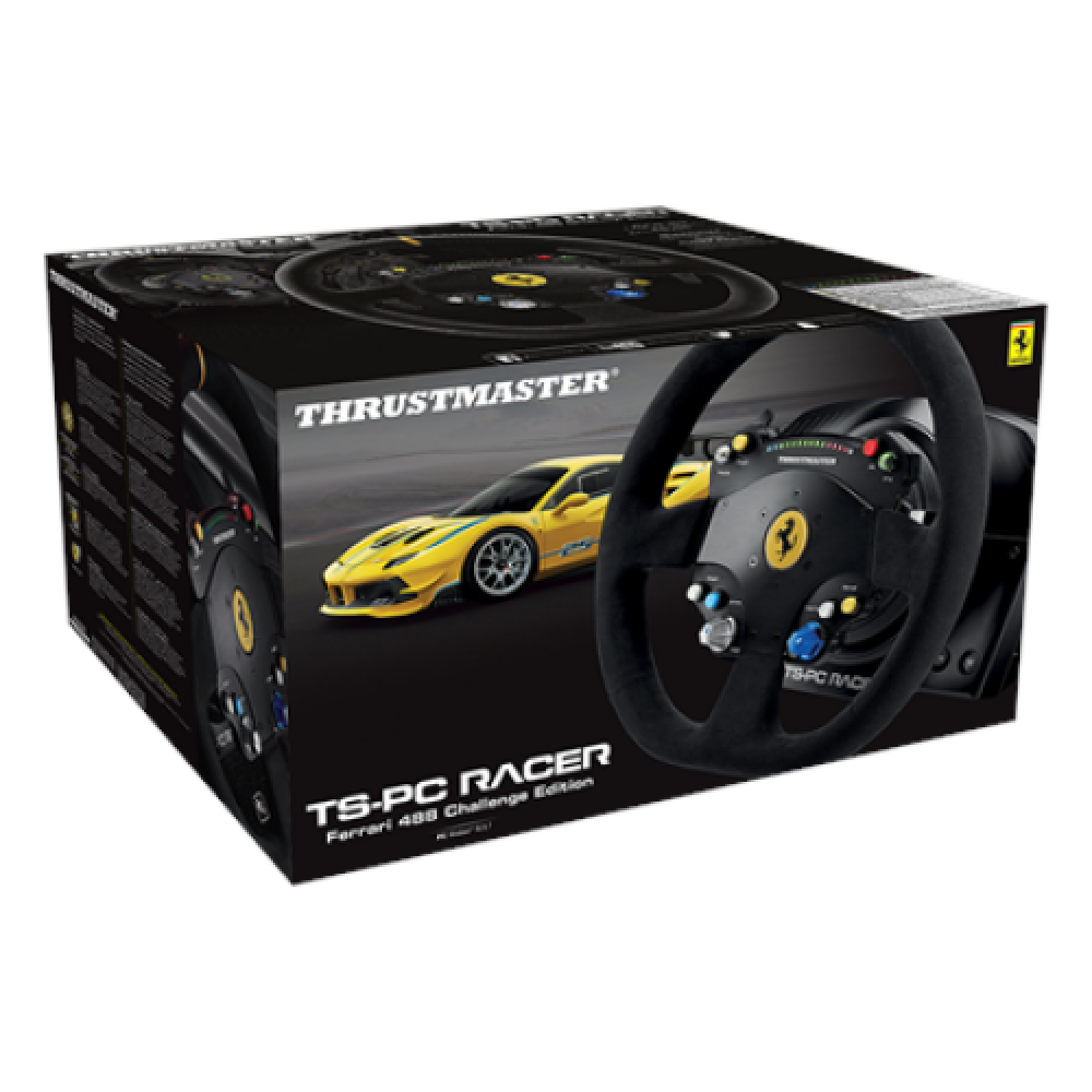 Thrustmaster , Steering Wheel TS-PC Racer Ferrari 488 Challenge Edition , Game racing wheel