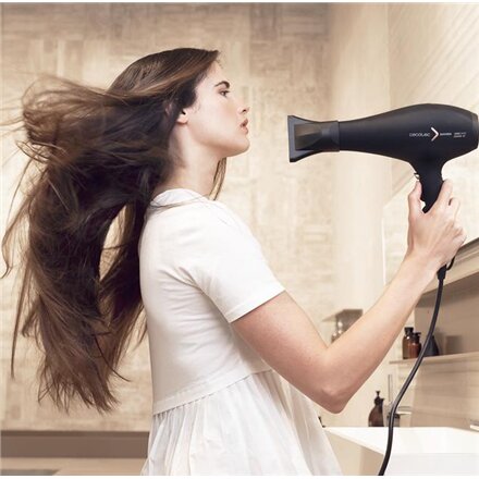 Cecotec Hair Dryer , Ionicare 5350 Powershine Fire , 2600 W , Number of temperature settings 3 , Ionic function , Diffuser nozzle , Black