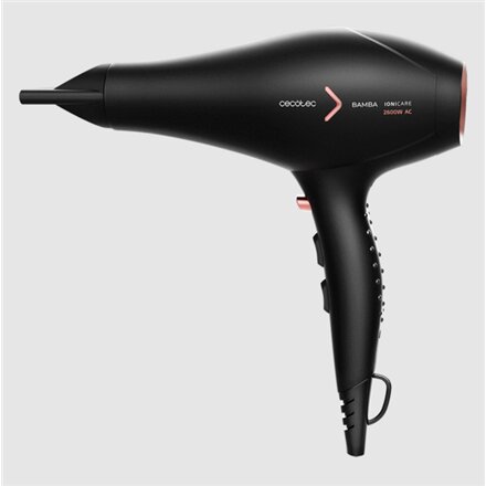 Cecotec Hair Dryer , Ionicare 5350 Powershine Fire , 2600 W , Number of temperature settings 3 , Ionic function , Diffuser nozzle , Black