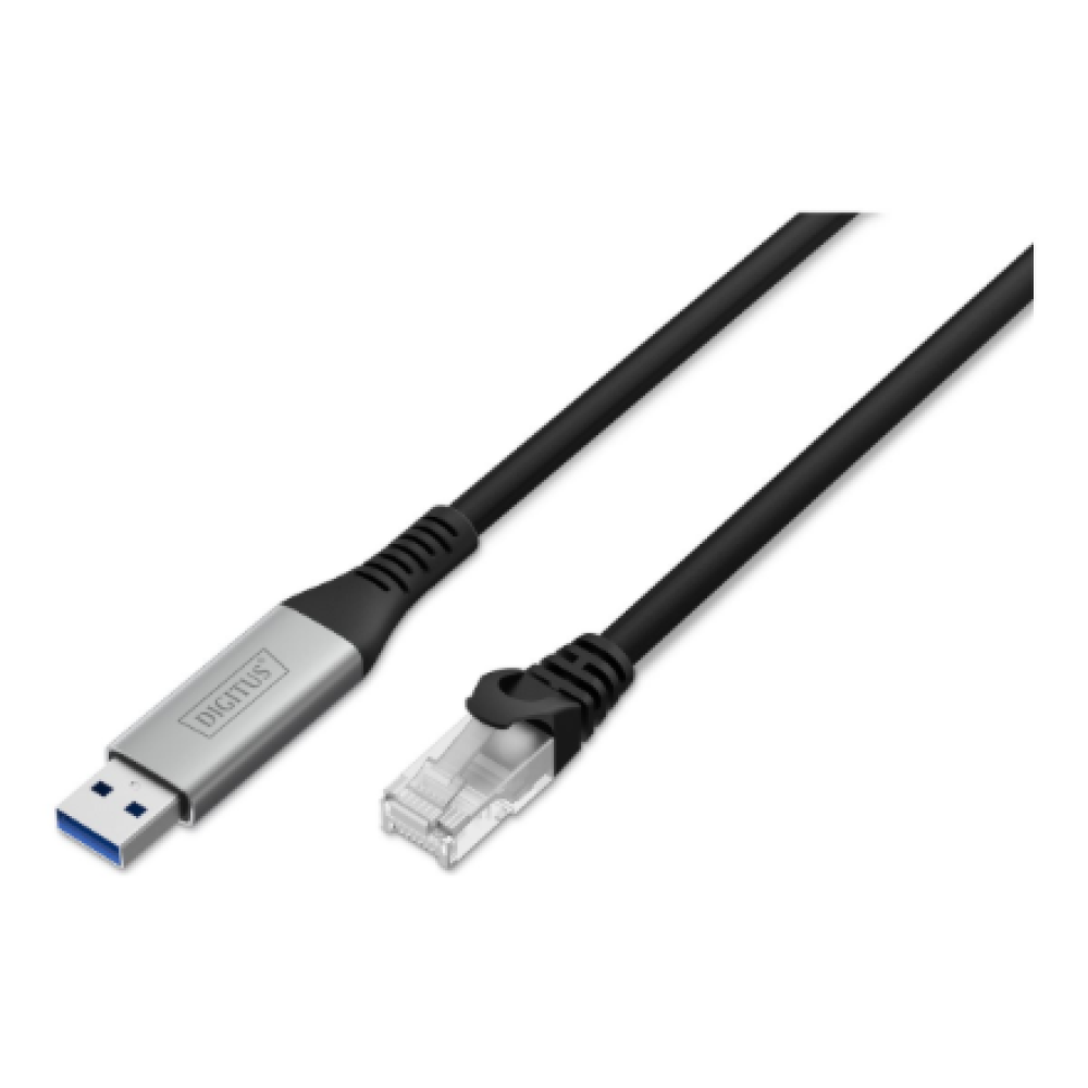 Digitus , USB-A - RJ45 Ethernet cable, 1Gbit/s, 3m , AK-300600-030-S , USB-A to RJ45