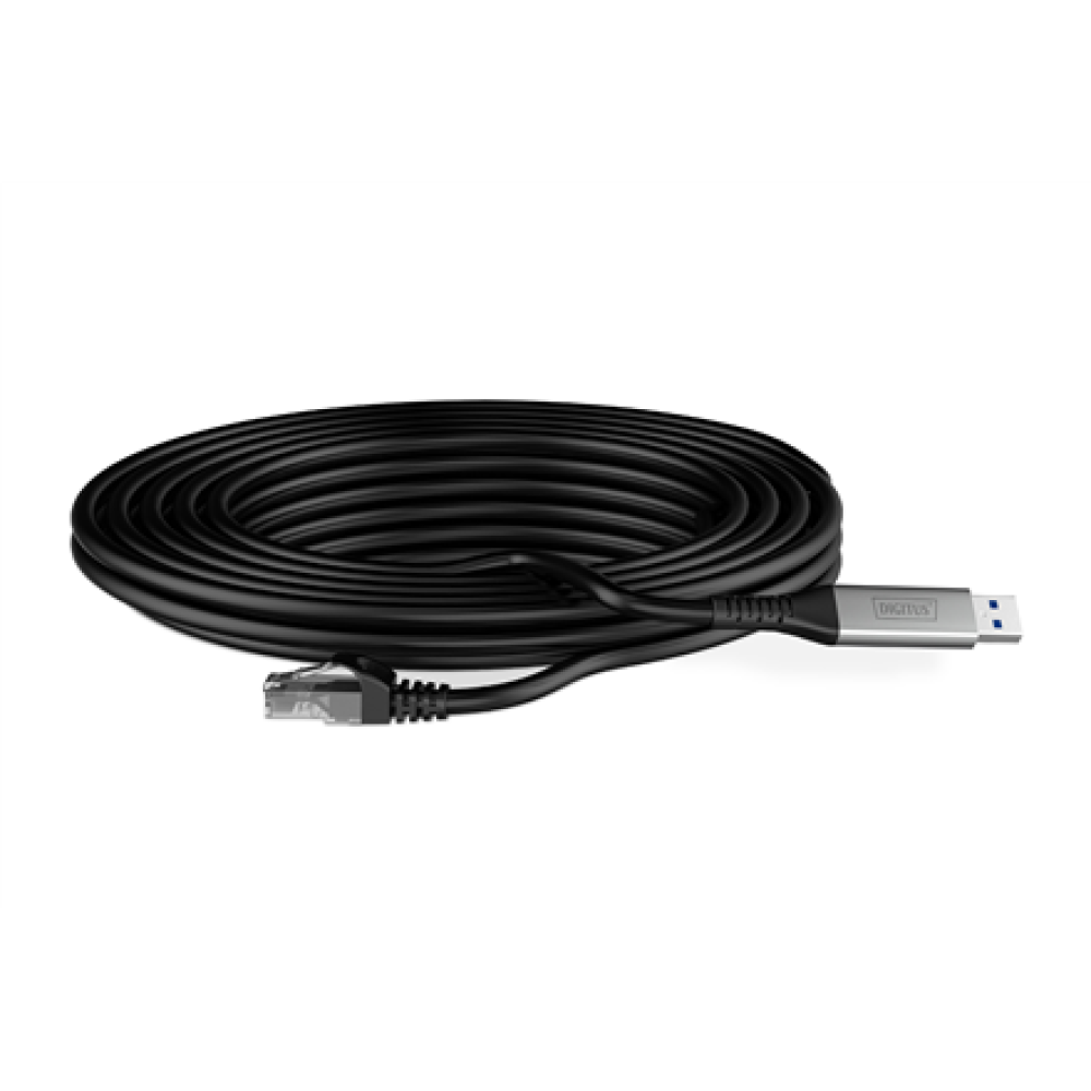 Digitus , USB-A - RJ45 Ethernet cable, 1Gbit/s, 3m , AK-300600-030-S , USB-A to RJ45