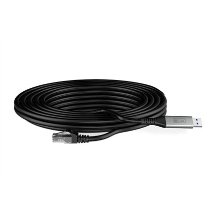 Digitus , USB-A - RJ45 Ethernet cable, 1Gbit/s, 3m , AK-300600-030-S , USB-A to RJ45