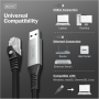 Digitus , USB-A - RJ45 Ethernet cable, 1Gbit/s, 3m , AK-300600-030-S , USB-A to RJ45