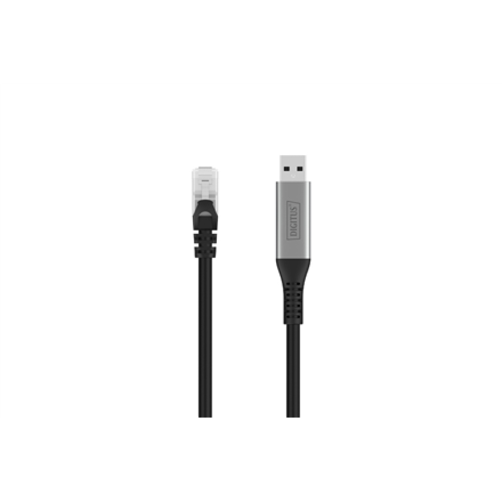 Digitus , USB-A - RJ45 Ethernet cable, 1Gbit/s, 3m , AK-300600-030-S , USB-A to RJ45