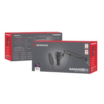 Genesis , Condenser Microphone , Radium 400 G2 , Black