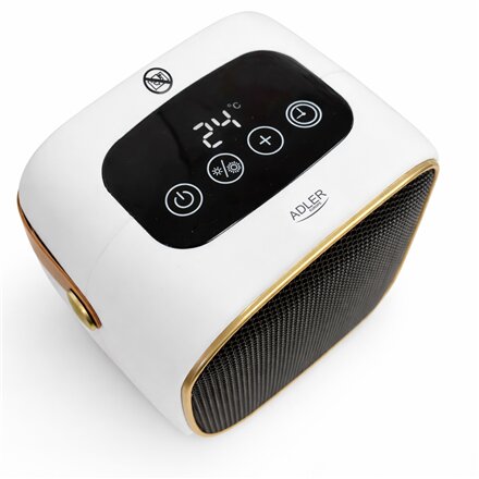 Adler Fan Heater , AD 7762 , Ceramic , 1000 W , Number of power levels 2 , White