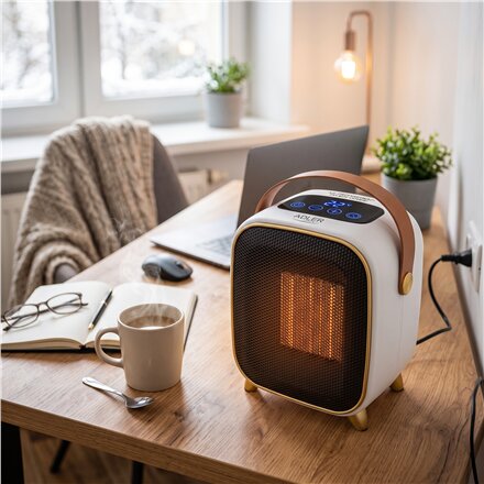 Adler Fan Heater , AD 7762 , Ceramic , 1000 W , Number of power levels 2 , White