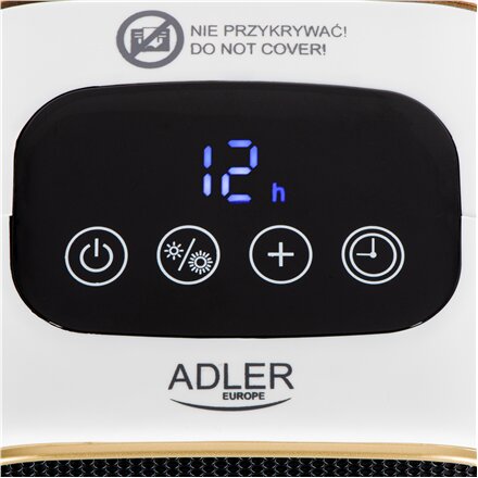 Adler Fan Heater , AD 7762 , Ceramic , 1000 W , Number of power levels 2 , White