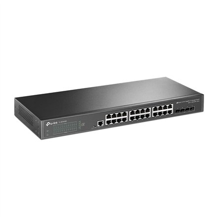 TP-LINK , 24-Port 10/100/1000Mbps Desktop Network Switch , SG3428X , Managed L2+ , Rackmountable , SFP+ ports quantity 4 , Power supply type External