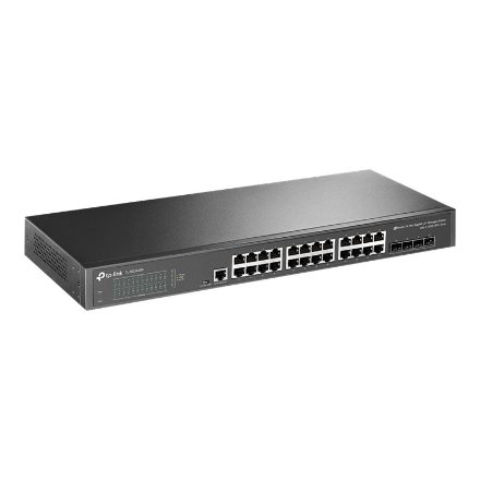 TP-LINK , 24-Port 10/100/1000Mbps Desktop Network Switch , SG3428X , Managed L2+ , Rackmountable , SFP+ ports quantity 4 , Power supply type External