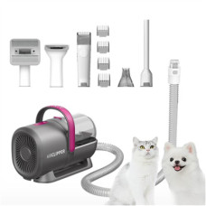 PETKIT , Air Clipper Pet Grooming Vacuum Kit 5in1 , LM4 , Grey/White PETKIT , Air Clipper Pet Grooming Vacuum Kit 5in1 , LM4 , Grey/White