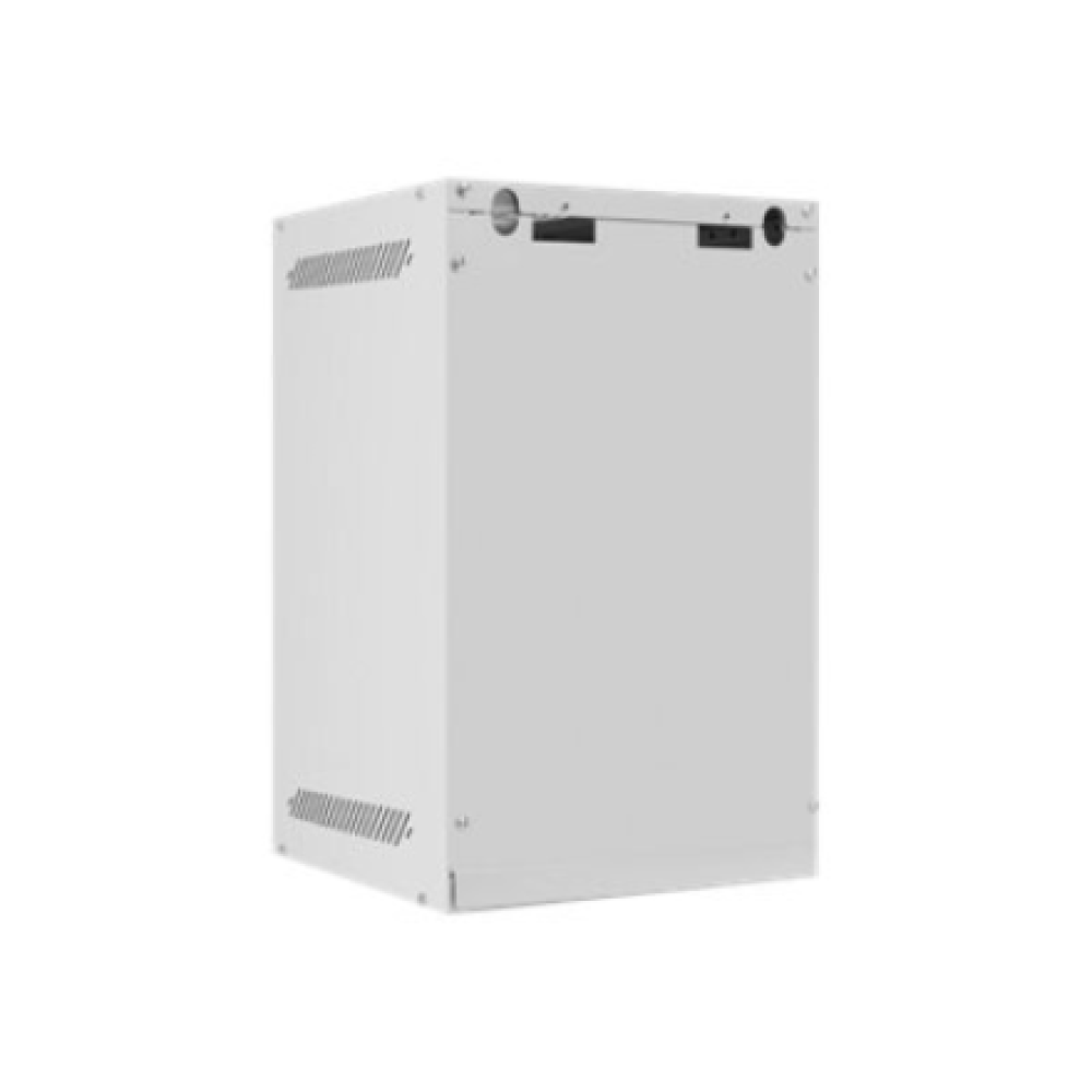 Lanberg Rack cabinet 10 wall-mount 9U/280x310 (flat pack) with glass door , WF10-2309-10S , Gray