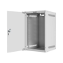 Lanberg Rack cabinet 10 wall-mount 9U/280x310 (flat pack) with glass door , WF10-2309-10S , Gray