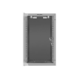 Lanberg Rack cabinet 10 wall-mount 9U/280x310 (flat pack) with glass door , WF10-2309-10S , Gray