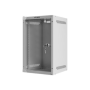 Lanberg Rack cabinet 10 wall-mount 9U/280x310 (flat pack) with glass door , WF10-2309-10S , Gray