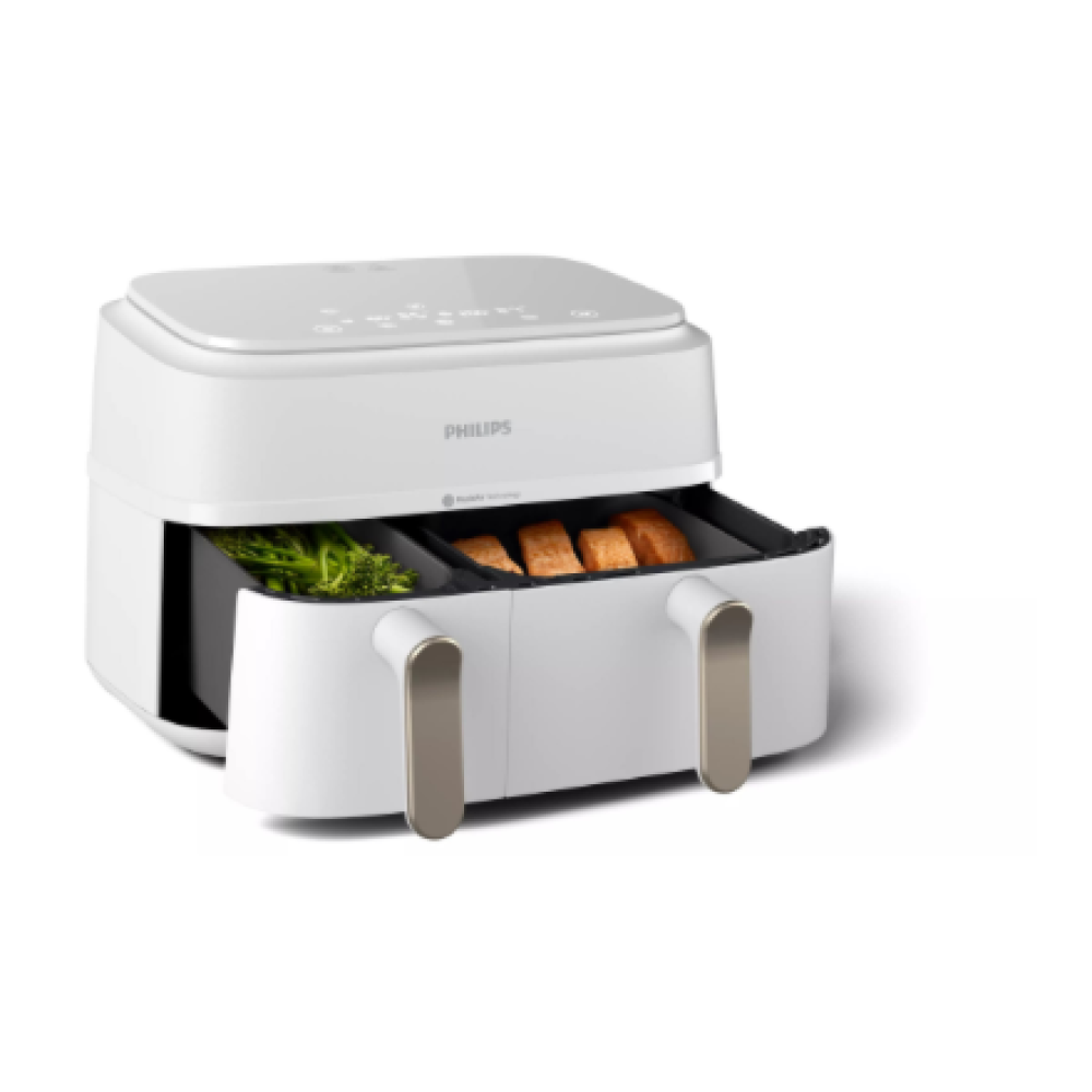 Philips Double basket Airfryer , NA353/10 3000 series , Power 2750 W , Capacity 9 L , Rapid Air Plus , White