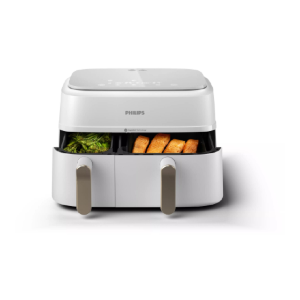 Philips Double basket Airfryer , NA353/10 3000 series , Power 2750 W , Capacity 9 L , Rapid Air Plus , White