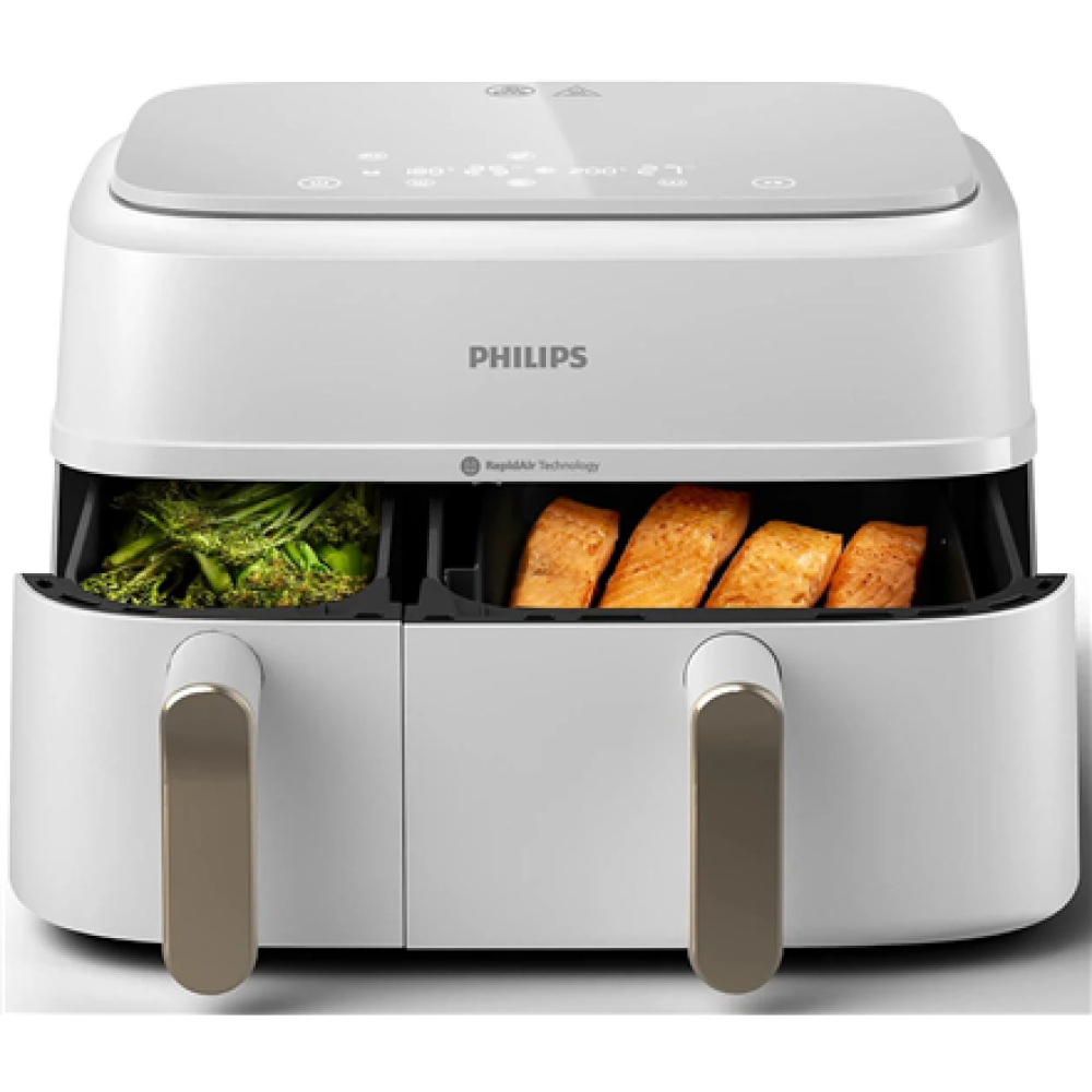 Philips Double basket Airfryer , NA353/10 3000 series , Power 2750 W , Capacity 9 L , Rapid Air Plus , White