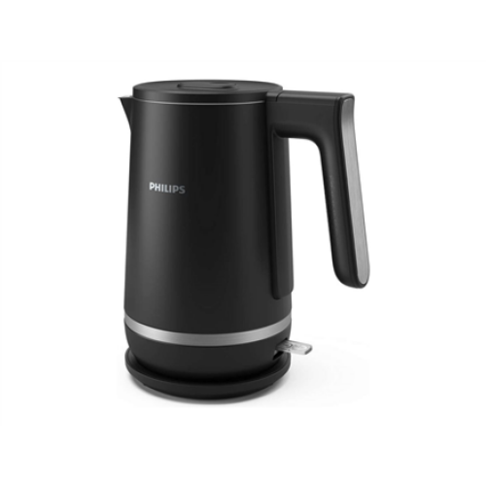 Philips Double Walled Kettle , HD9395/90 , Electric , 2200 W , 1.7 L , Stainless steel/Plastic , 360° rotational base , Black