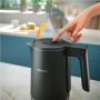 Philips Double Walled Kettle , HD9395/90 , Electric , 2200 W , 1.7 L , Stainless steel/Plastic , 360° rotational base , Black