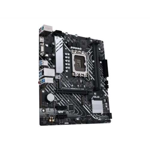 Asus PRIME B660M-K D4 Processor family Intel Processor socket LGA1700 DDR4 DIMM Memory slots 2 Supported hard disk drive interfaces SATA, M.2 Number of SATA connectors 4 Chipset Intel B660 microATX