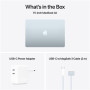 MacBook , Apple Air , Sky Blue , 15 , 2880 x 1864 pixels , Apple M4 , 16 GB , Solid-state drive capacity 256 GB , Apple M4 chip 10-core CPU/10-core GPU , macOS , 802.11b , Keyboard language Russian , Keyboard backlit