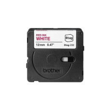 Brother BTAG-232 , Red on White , Btag