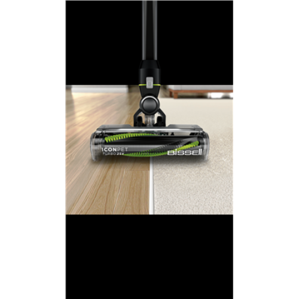 Bissell Vacuum Cleaner Icon Pet Turbo Cordless operating Handstick 105 W 25 V Operating time (max) 50 min Black/Titanium/Lime Warranty 24 month(s) Battery warranty 24 month(s)
