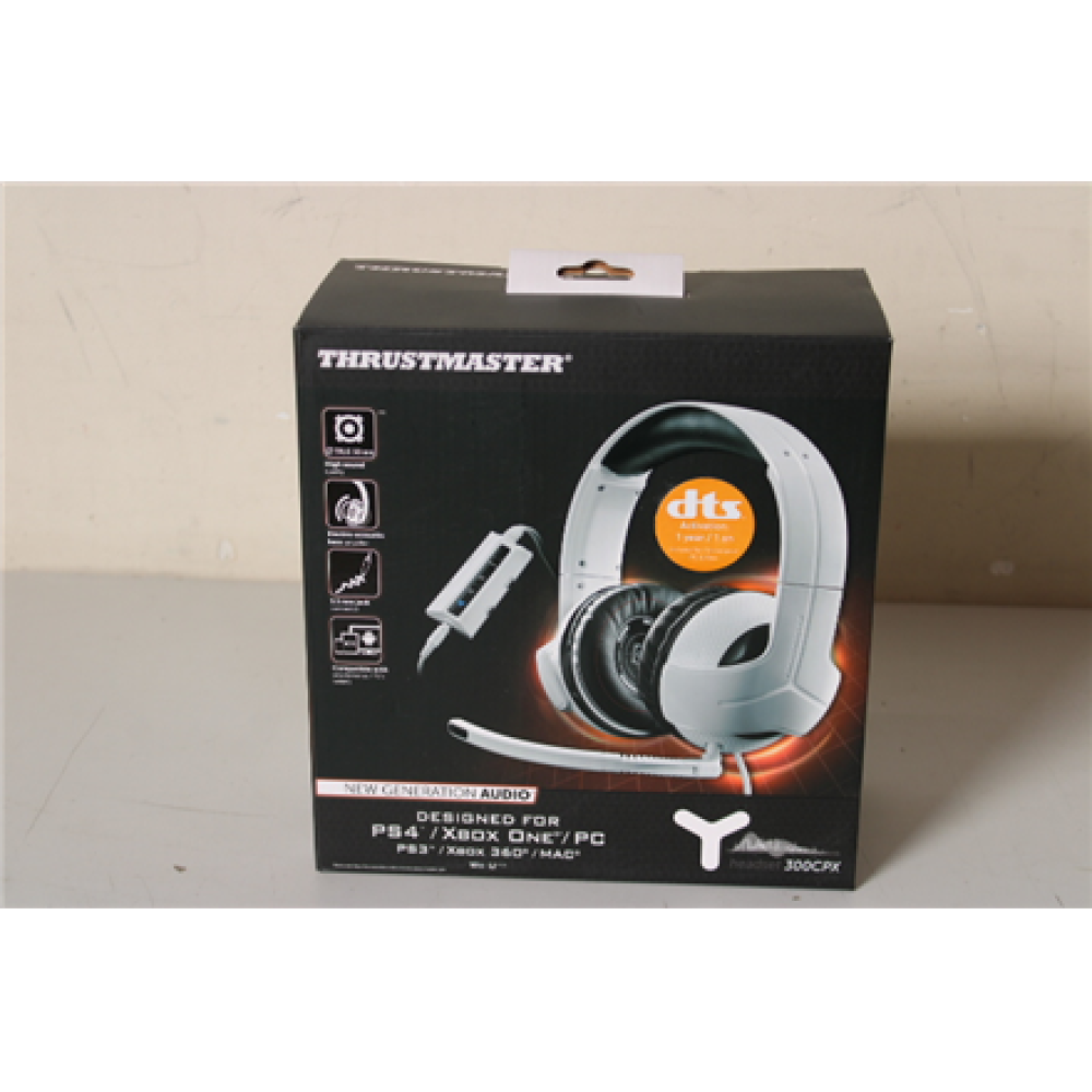 SALE OUT. Thrustmaster Gaming Headset Y-300CPX, White , Thrustmaster Gaming Headset , Y-300CPX , Wired , Over-Ear , UNPACKED, SCRATCHED SIDE