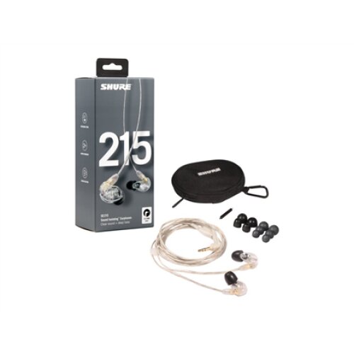 Shure SE215 Earphone, Clear , Shure