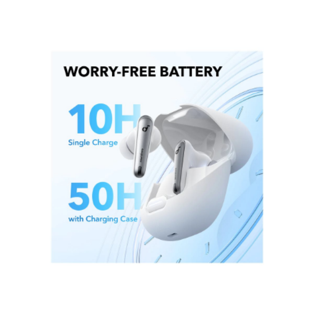 Anker Soundcore , True-Wireless Earbuds , Liberty 4 NC , Bluetooth , In-Ear , Microphone , Wireless , Clear White