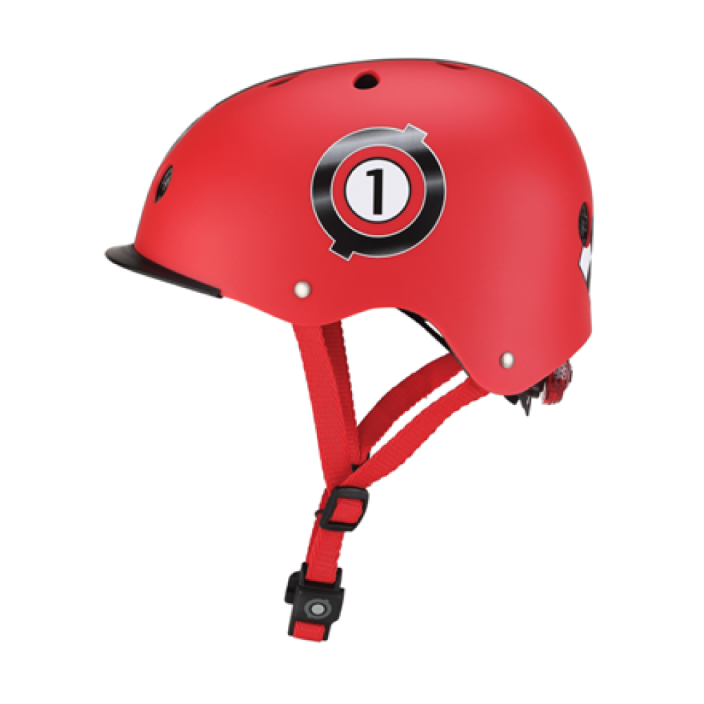 Globber Helmet Elite Lights, XS/S (48-53cm) , 507-102 , Red