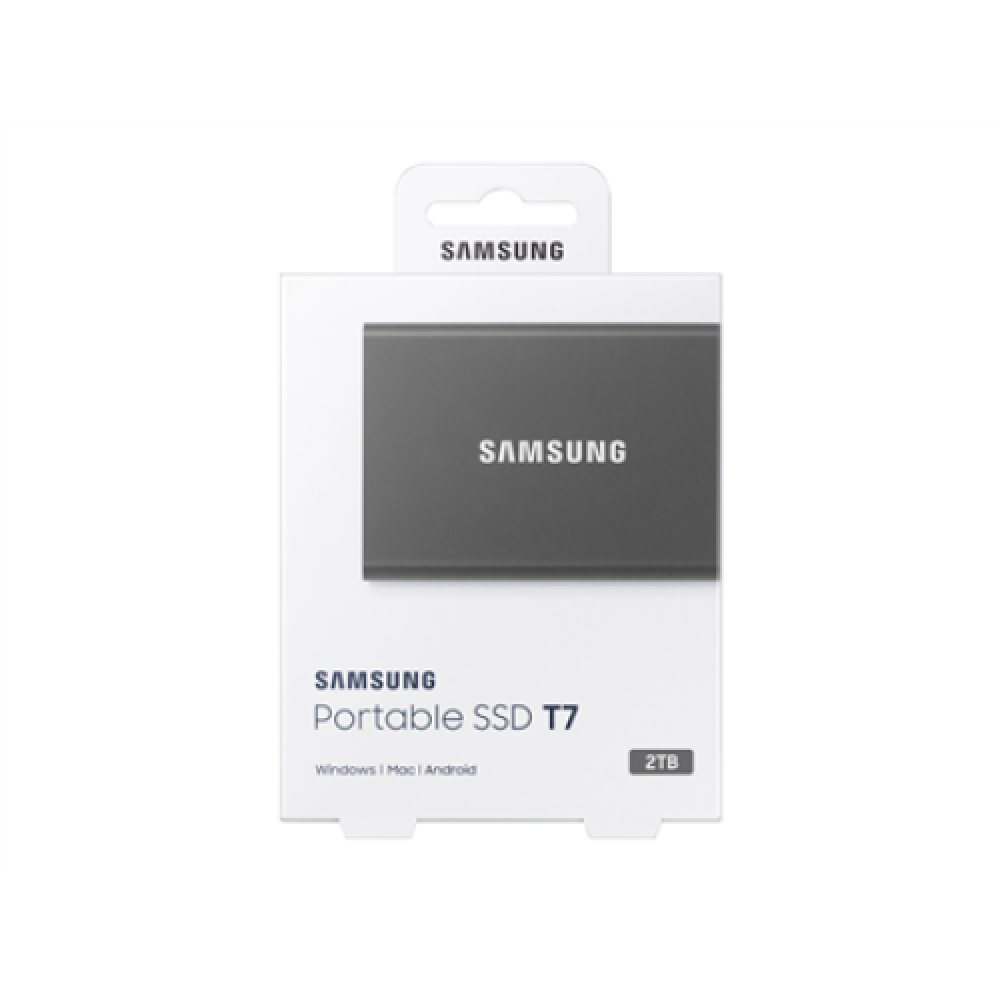 Portable SSD , T7 , 2000 GB , USB 3.2 , Gray