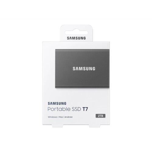 Portable SSD , T7 , 2000 GB , USB 3.2 , Gray