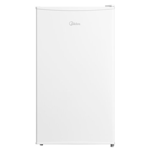 Midea Refrigerator , MDRD125FGE01 , Energy efficiency class E , Free standing , Larder , Height 84.5 cm , Fridge net capacity 68 L , Freezer net capacity 12 L , 41 dB , White