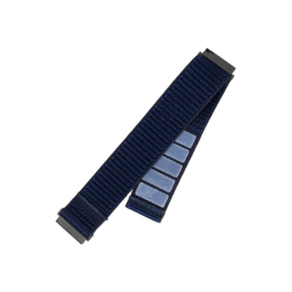Fixed , Sporty Strap with Quick Release 20mm for Smartwatch , 160-210 mm , Dark Blue , Nylon